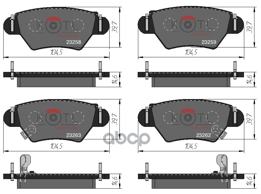 

Колодки тормозные дисковые задние к-т OPEL ASTRA G 98>/ZAFIRA 03>05