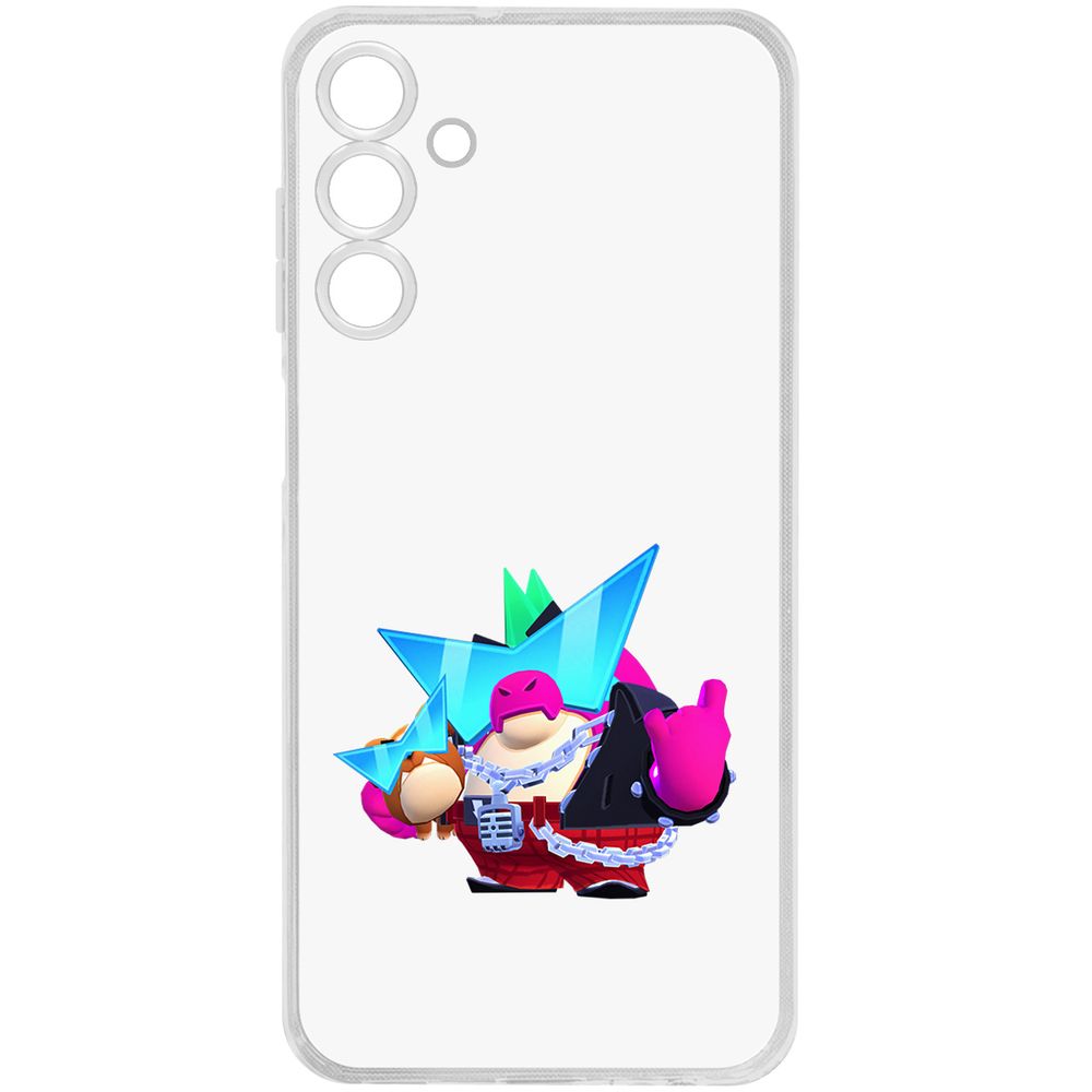 

Чехол-накладка Krutoff Clear Case Brawl Stars-Плохиш Базз для Samsung Galaxy M15, Прозрачный