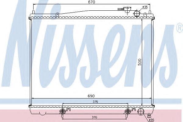 

Радиатор Nissens 62916