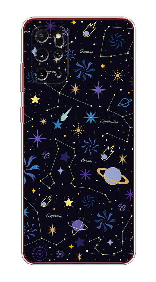 

Чехол на Samsung Galaxy S20 Plus "Цветной космос", Желтый, 29350-2