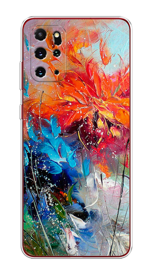 

Чехол на Samsung Galaxy S20 Plus "Абстрактные цветы", Оранжевый;синий, 29350-4