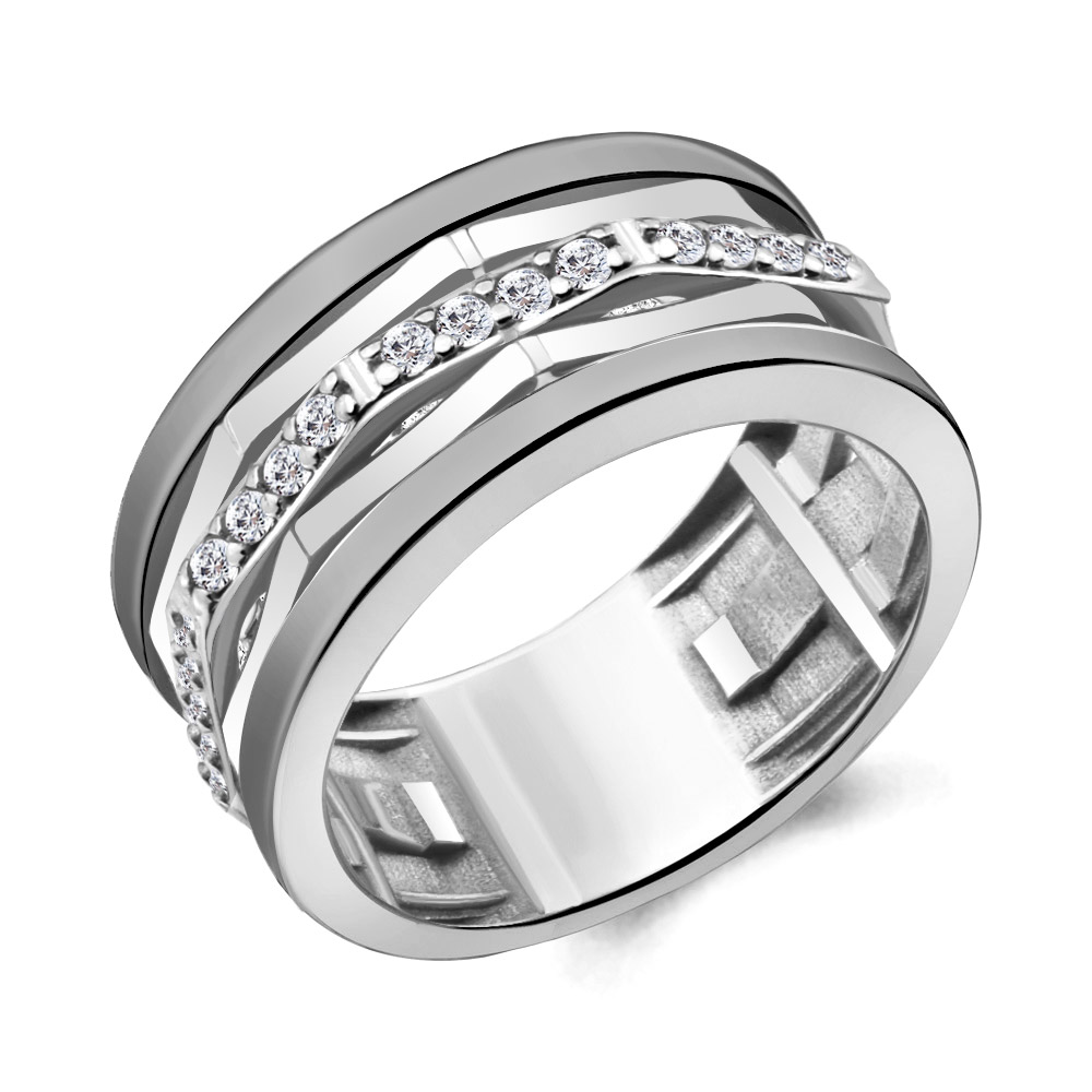 

Кольцо из серебра с фианитом Aquamarine Aquamarine 68661А_925_р р. 18, 68661А_925_р