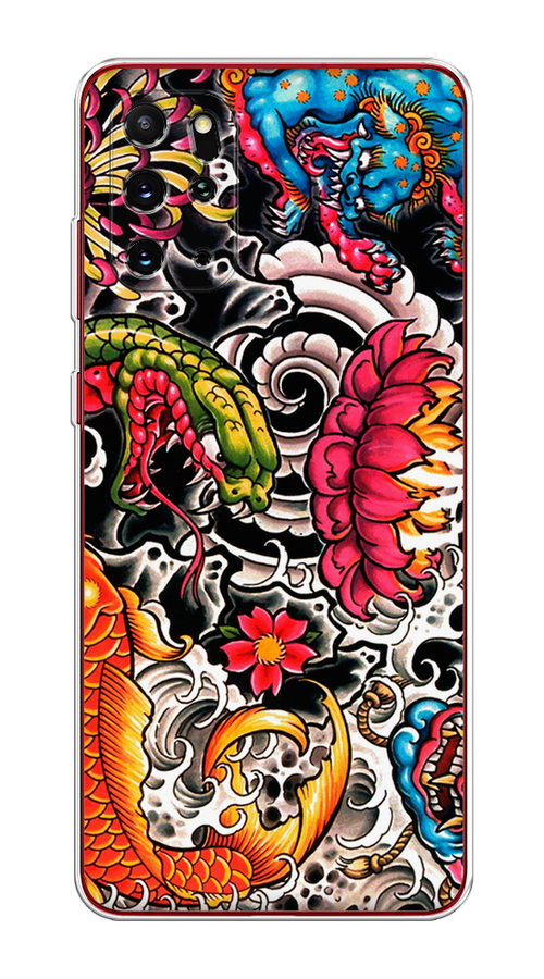 

Чехол на Samsung Galaxy S20 Plus "Японское искусство", Красный;оранжевый;голубой, 29350-4