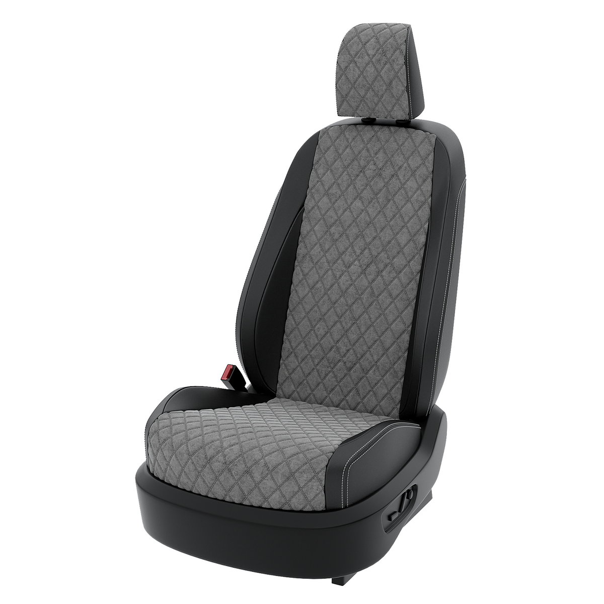 

Чехлы на сиденья Центр Авточехлов для Renault Arkana CNTRA1488F-С2-571 Алькантара ромб, Серый;черный, CNTRA1488