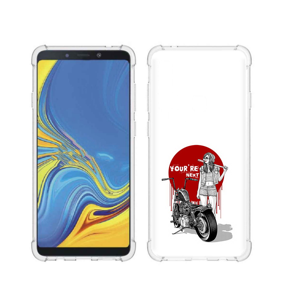 Чехол MyPads Tocco для Samsung Galaxy A9 девушка с мотоциклом (PT118683.560.315)