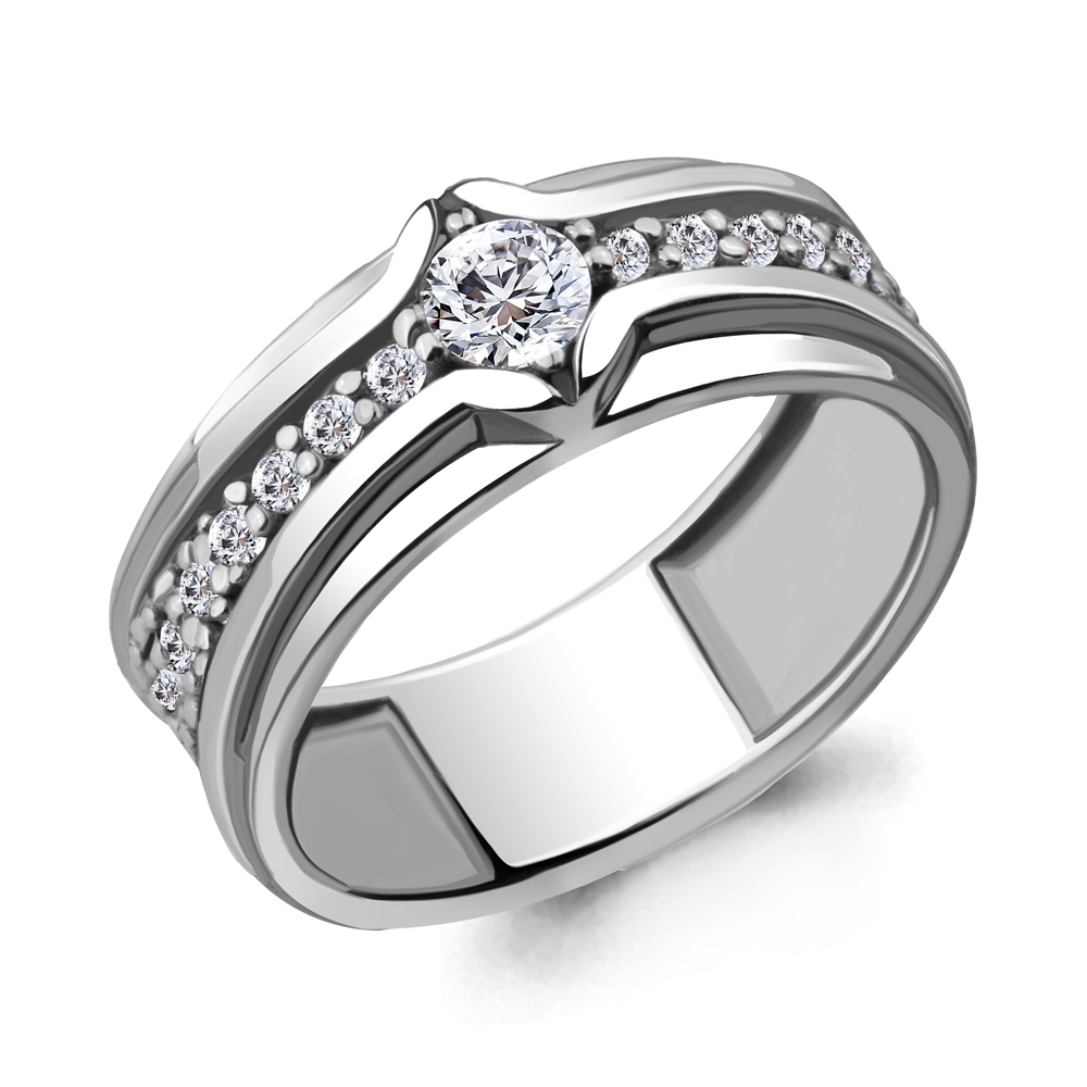 

Кольцо из серебра с фианитом Aquamarine Aquamarine 68655А_925_р р, 68655А_925_р