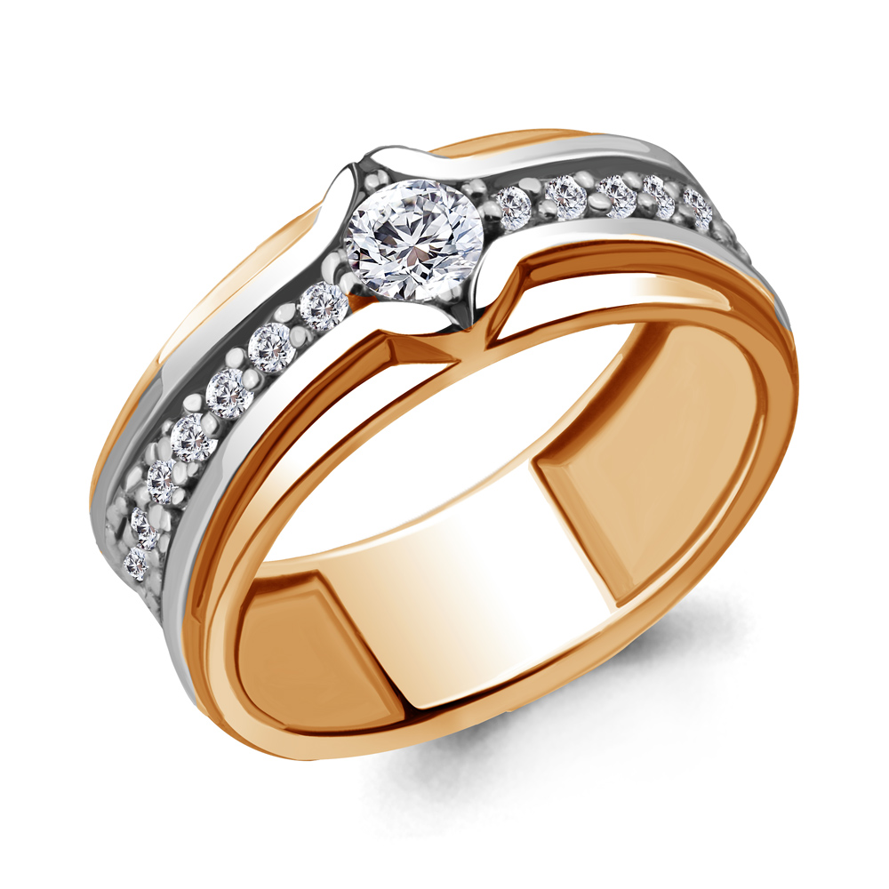 

Кольцо из серебра с фианитом Aquamarine Aquamarine 68655А_925_з р, 68655А_925_з