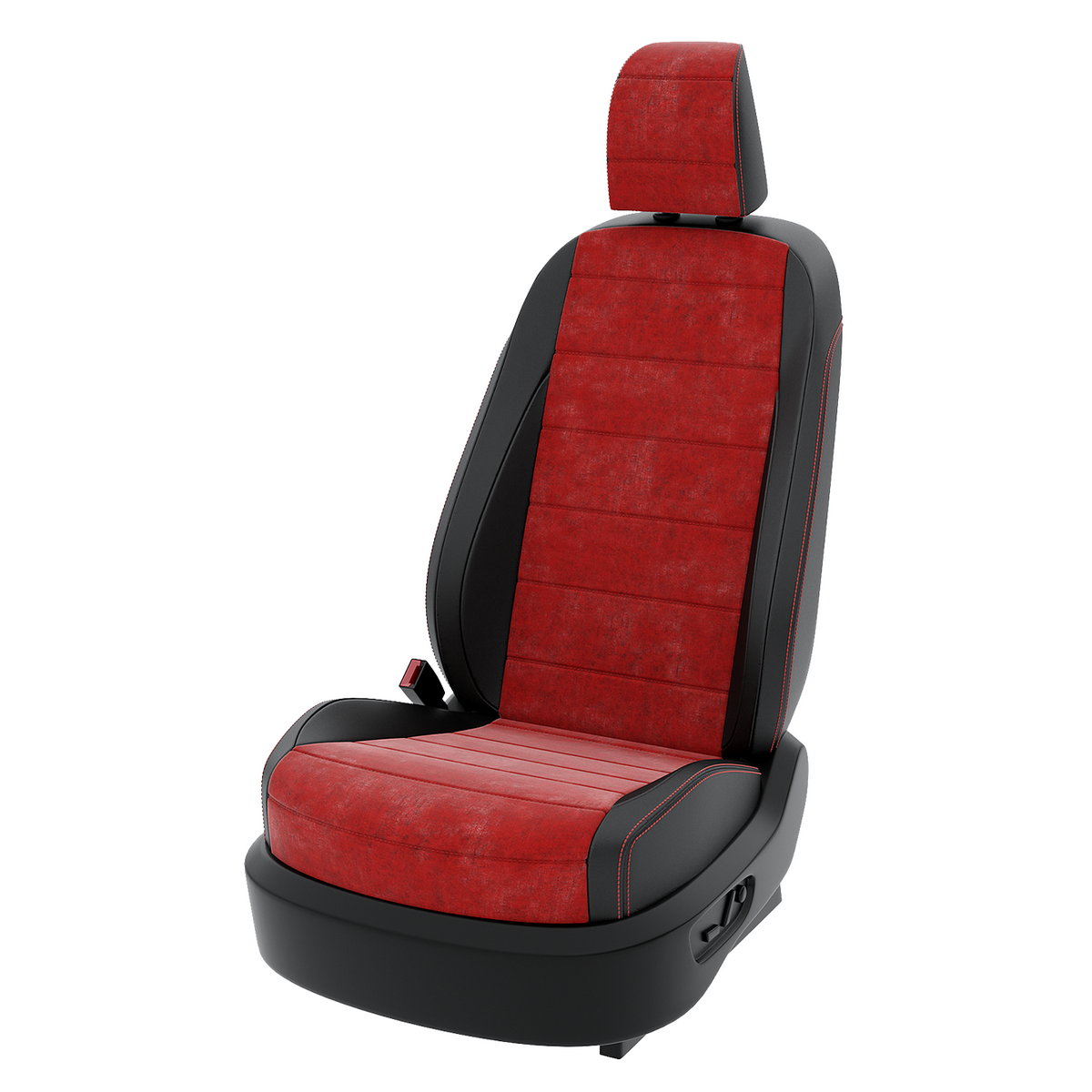 

Чехлы на сиденья Центр Авточехлов для Renault Arkana CNTRA1488F-С2-563 Алькантара, Красный;черный, CNTRA1488