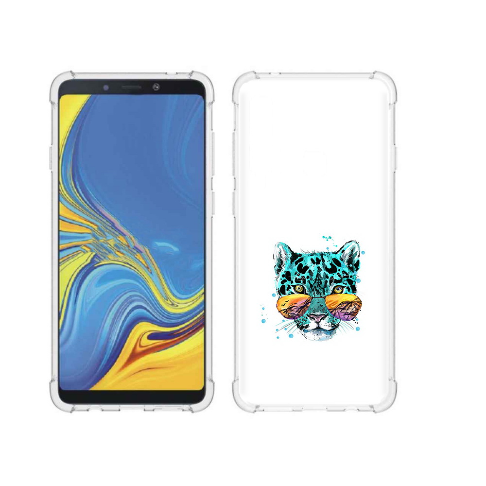 

Чехол MyPads Tocco для Samsung Galaxy A9 голубой лео (PT118683.560.294), Прозрачный, Tocco