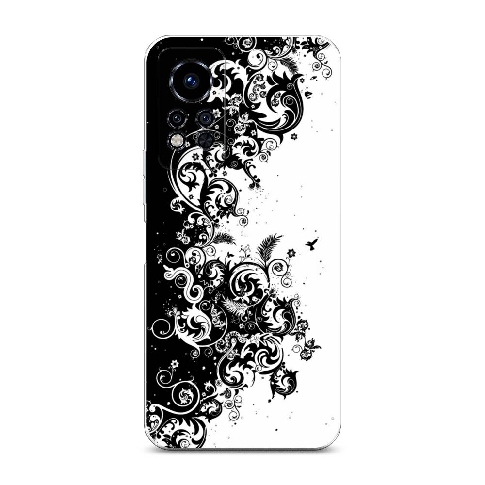 

Чехол на Infinix Note 12i 2022 "Черно белый узор", Белый;черный;серый, 3102750-3