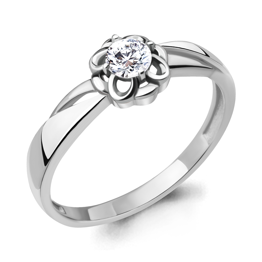 

Кольцо из серебра с фианитом Aquamarine Aquamarine 68643А_925_р р. 18,5, 68643А_925_р