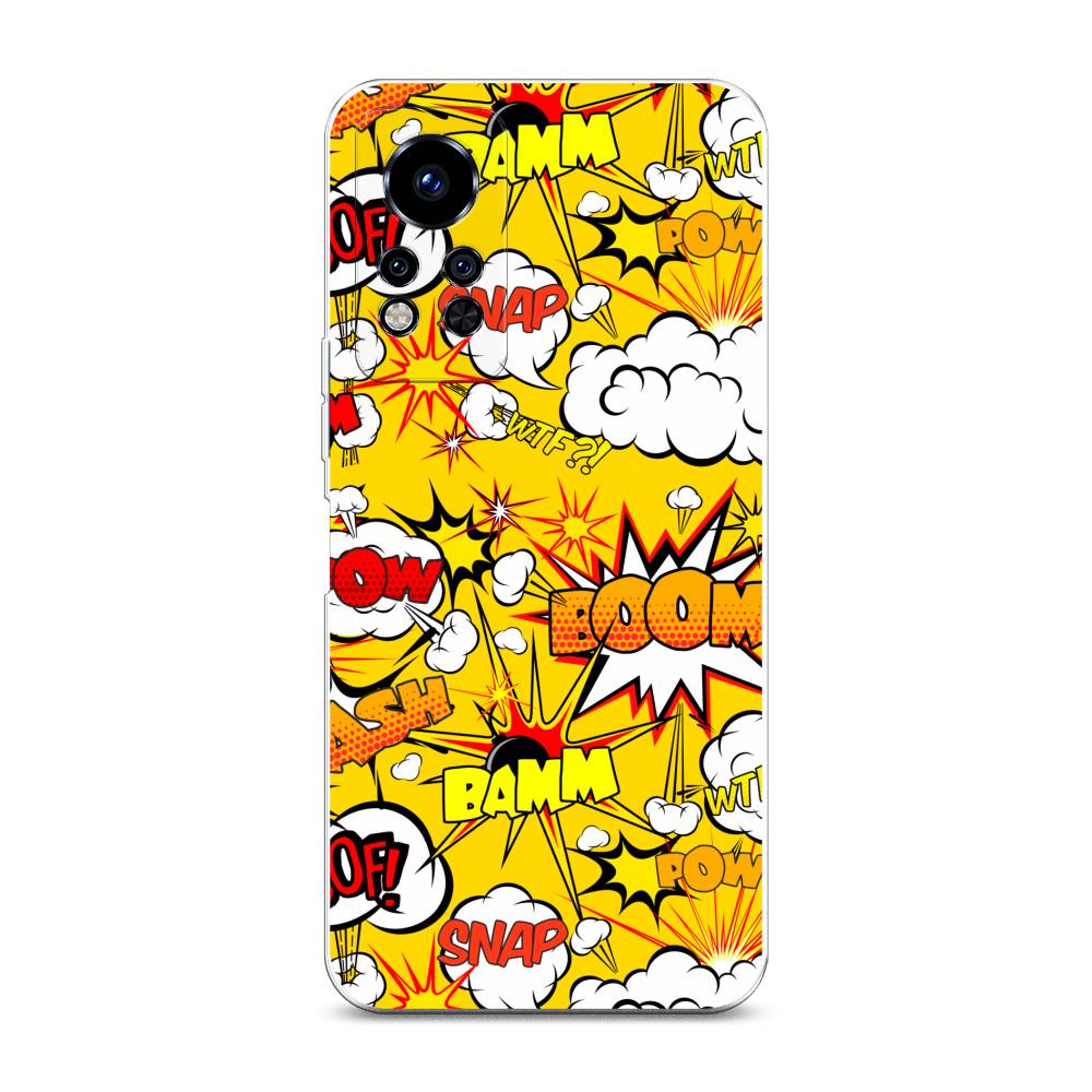

Чехол на Infinix Note 12i 2022 "Поп Арт эффекты", Желтый;белый;оранжевый, 3102750-6