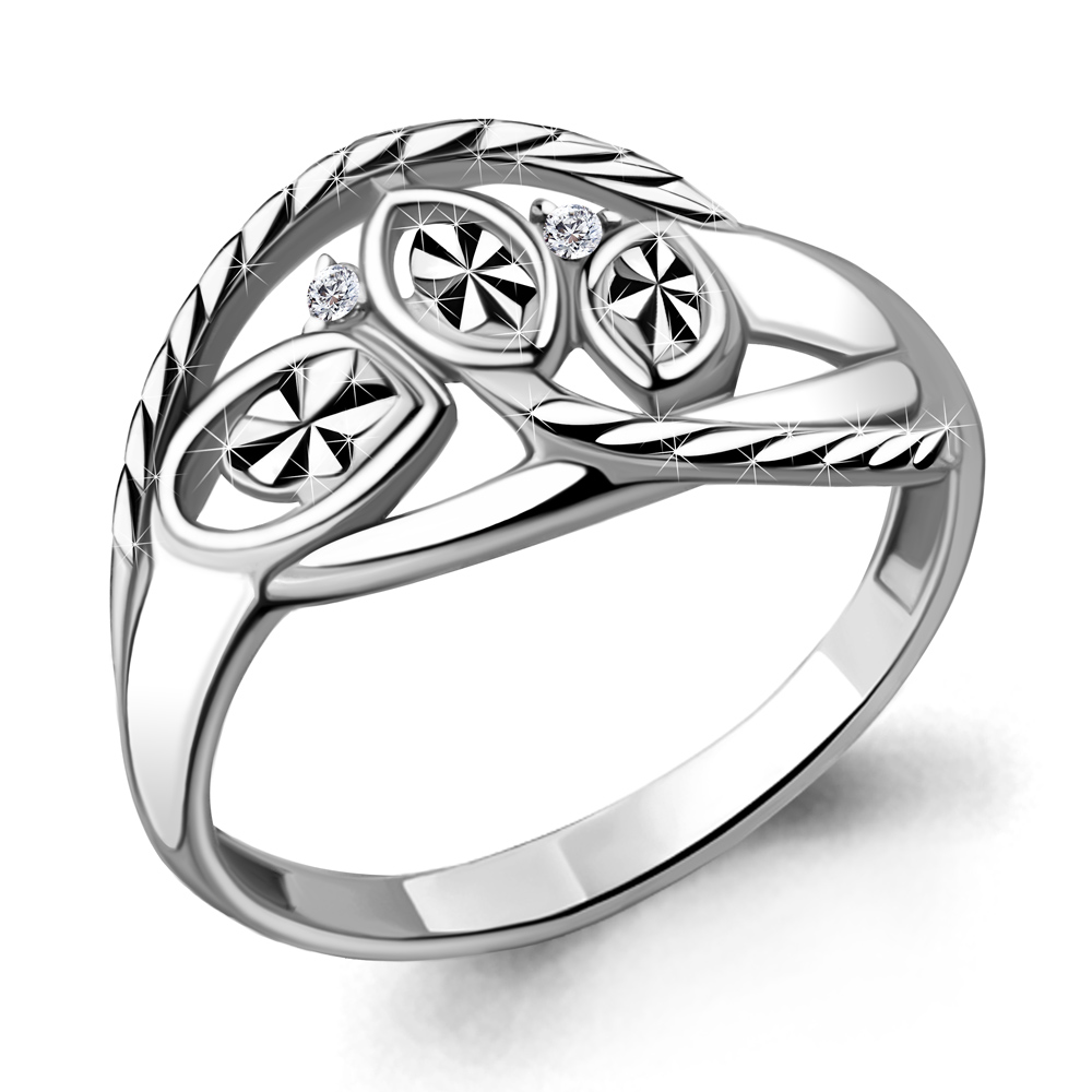 

Кольцо из серебра с фианитом Aquamarine Aquamarine 68640А_925_р р. 19, 68640А_925_р