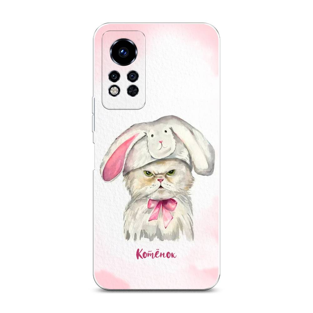 

Чехол на Infinix Note 12i 2022 "Мой котёнок", Розовый;серый, 3102750-1