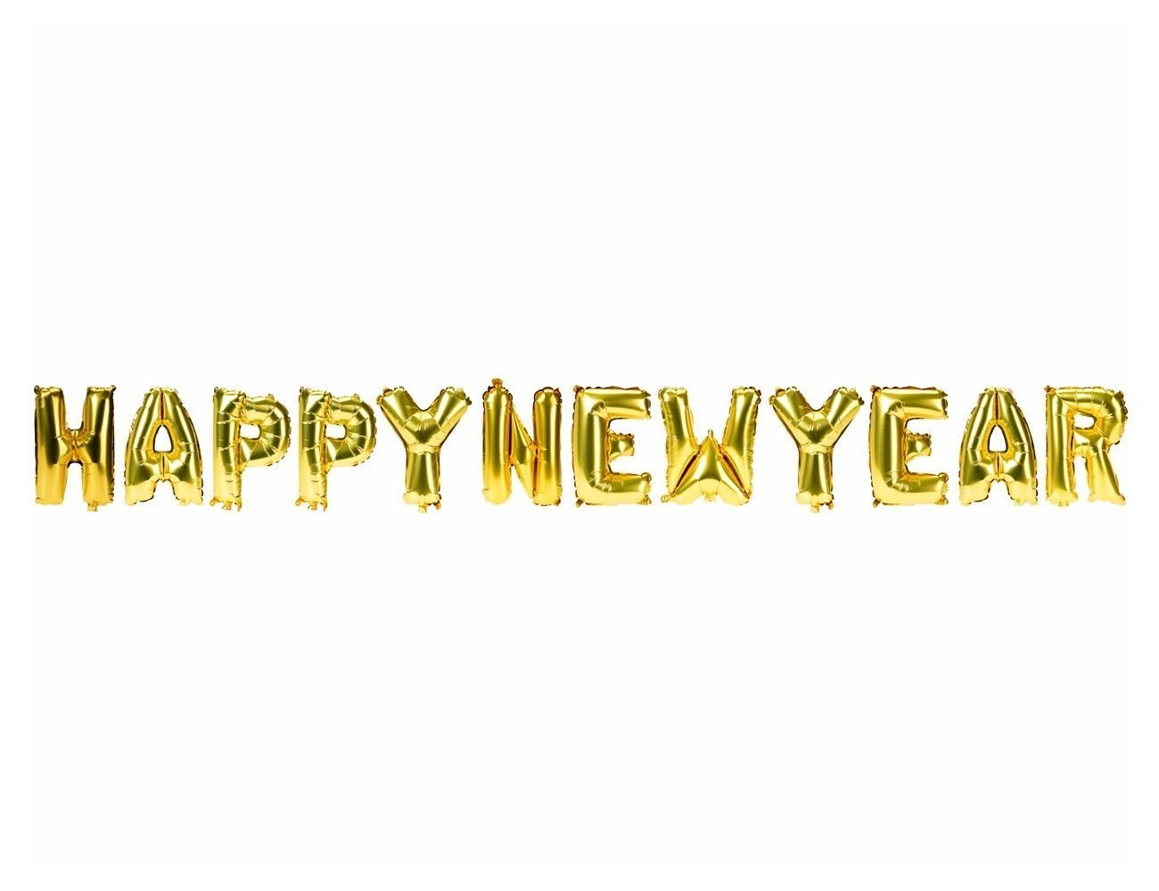 

Гирлянда-растяжка Koopman International Happy New Year M25000130 700 см золотистый, Happy New Year