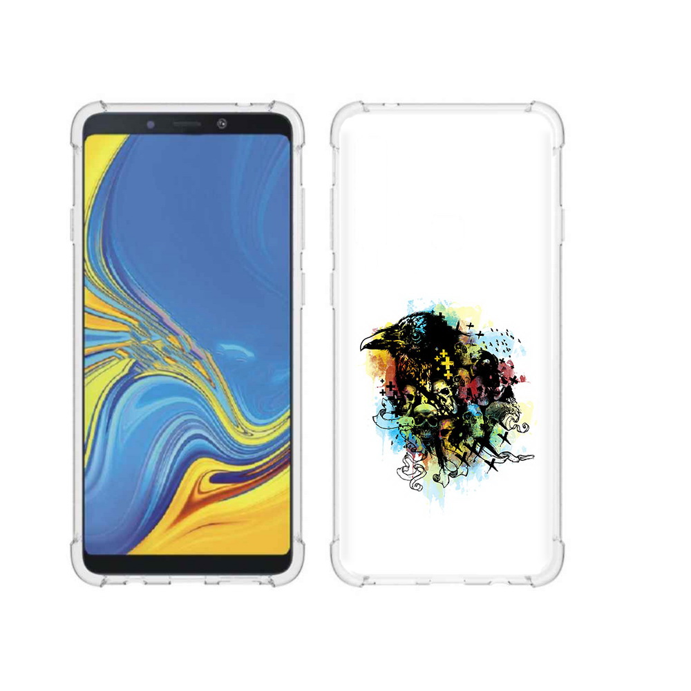 Чехол MyPads Tocco для Samsung Galaxy A9 ворон и черепа (PT118683.560.273)