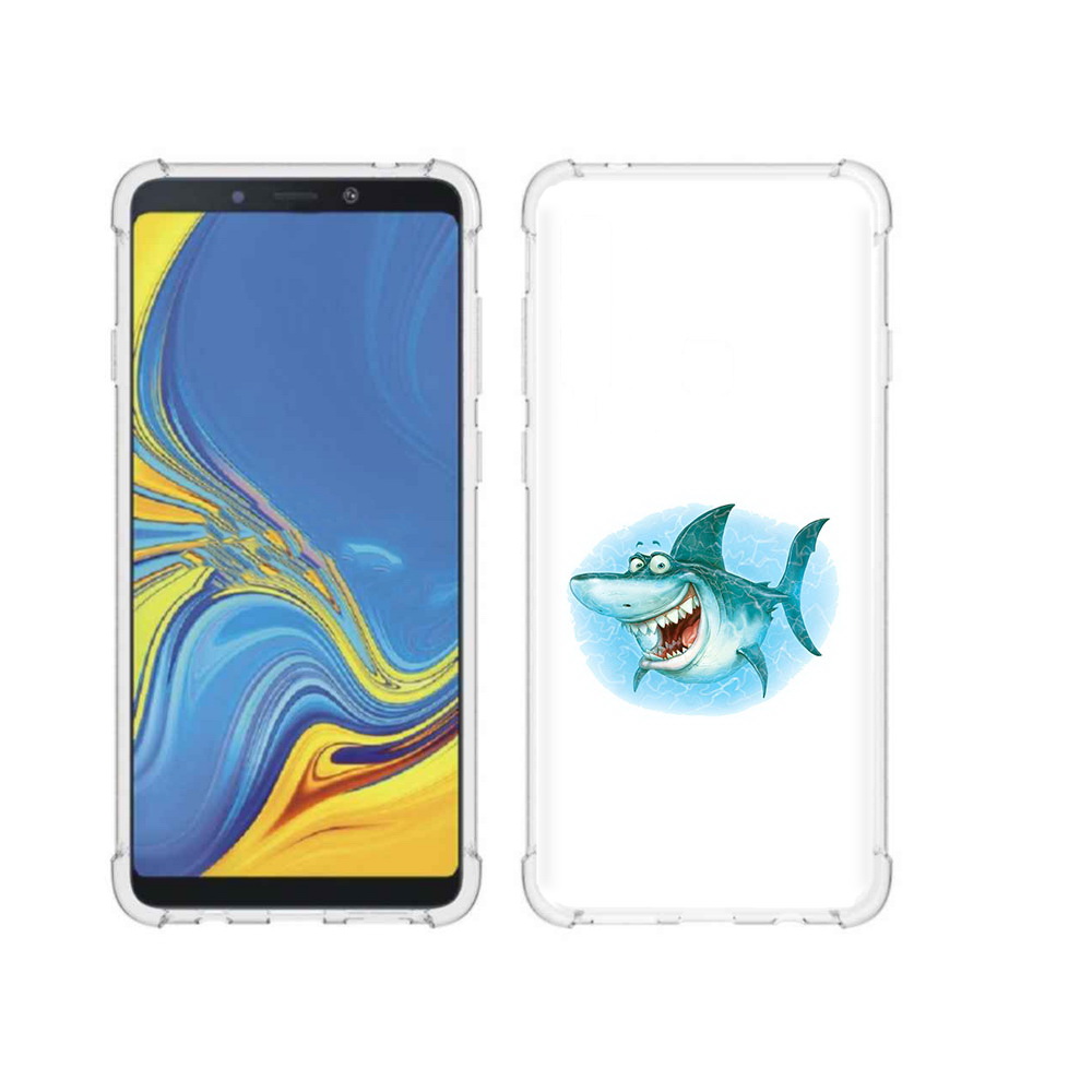 

Чехол MyPads Tocco для Samsung Galaxy A9 веселая акула (PT118683.560.261), Прозрачный, Tocco