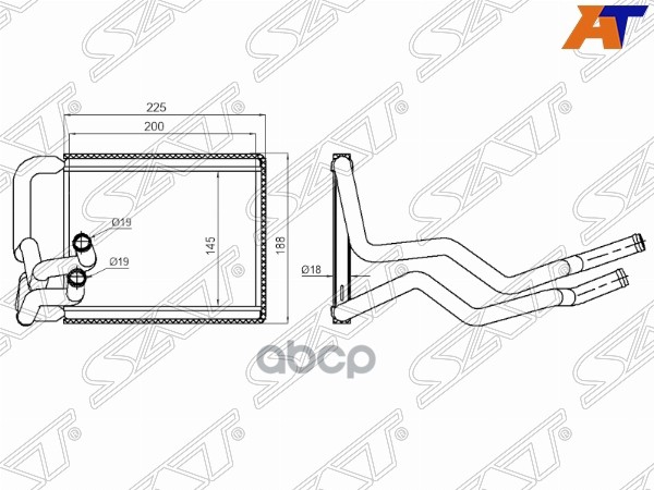 

Радиатор Отопителя Салона Hyundai Elantra 06-11 Sat Арт. St-87-0048