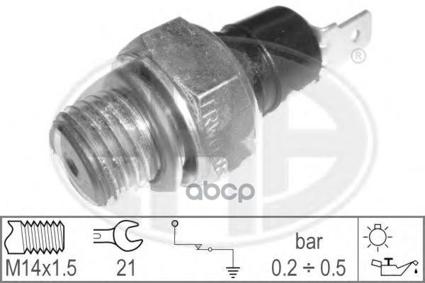 Датчик Давления Масла Opel/Saab/Renault /M14x1.5mm Era 330000 Era арт. 330000