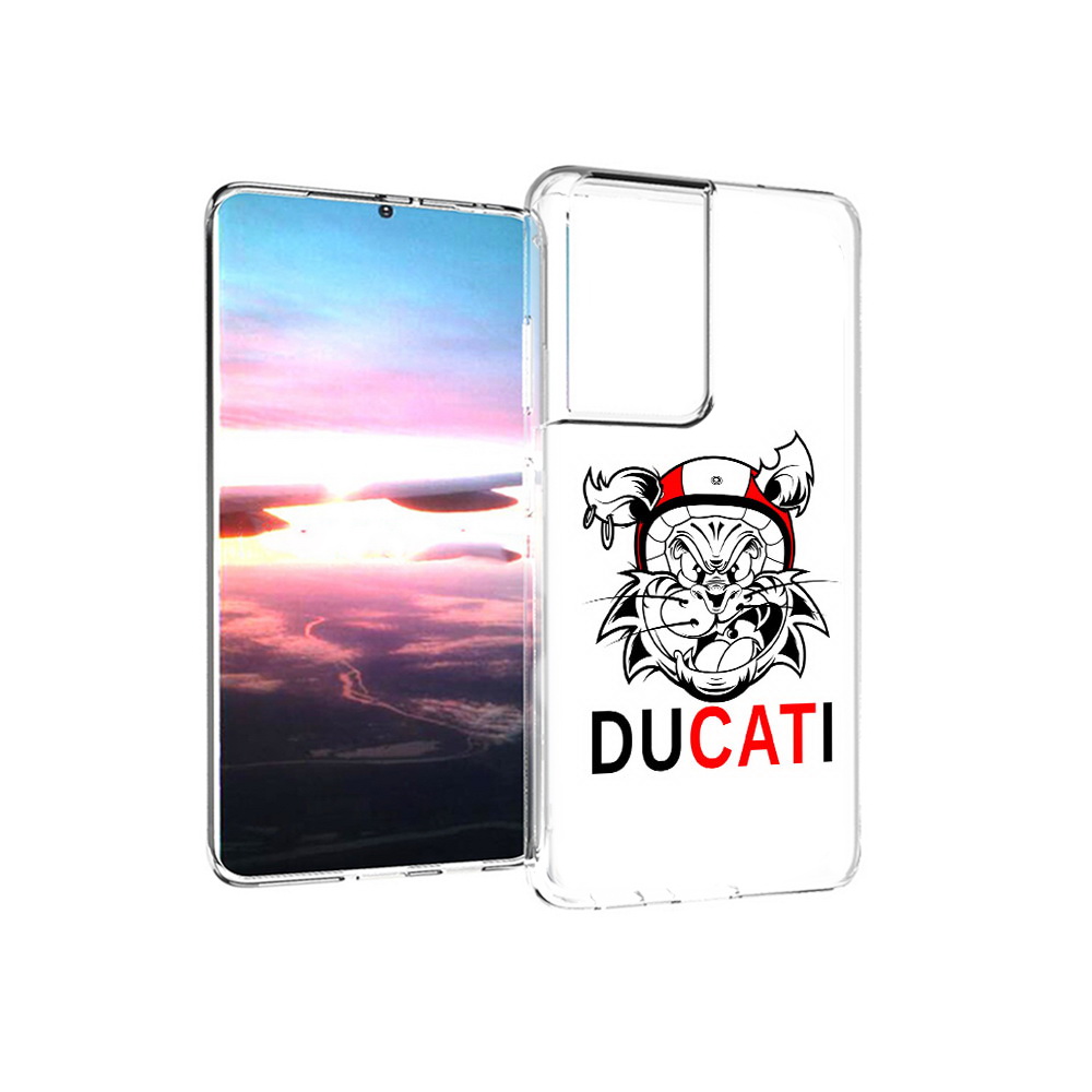 

Чехол MyPads Tocco для Samsung Galaxy S21 Ultra дукати (PT157307.497.339), Прозрачный, Tocco