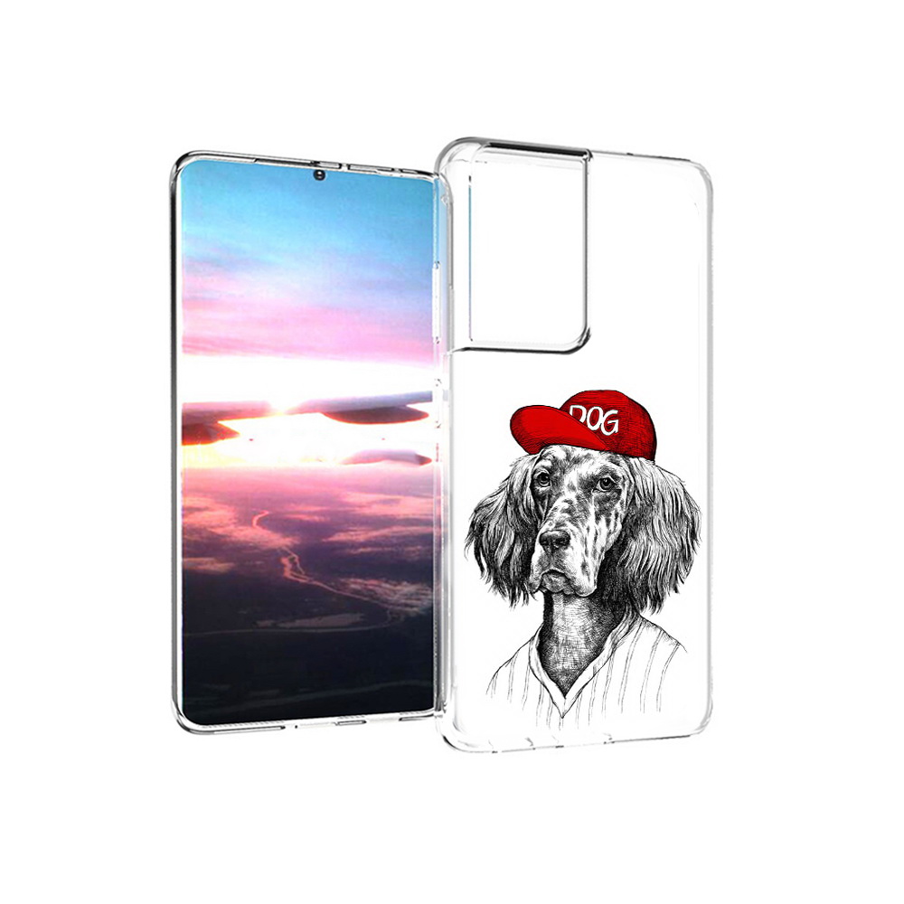 

Чехол MyPads Tocco для Samsung Galaxy S21 Ultra дог (PT157307.497.333), Прозрачный, Tocco