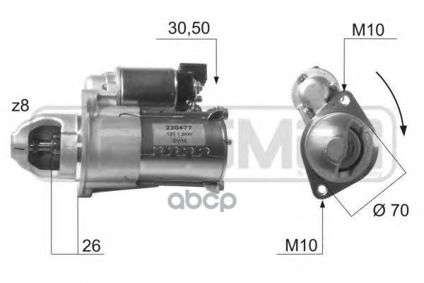 

Стартер 220477 Nsii0004545213 Era арт. 220477