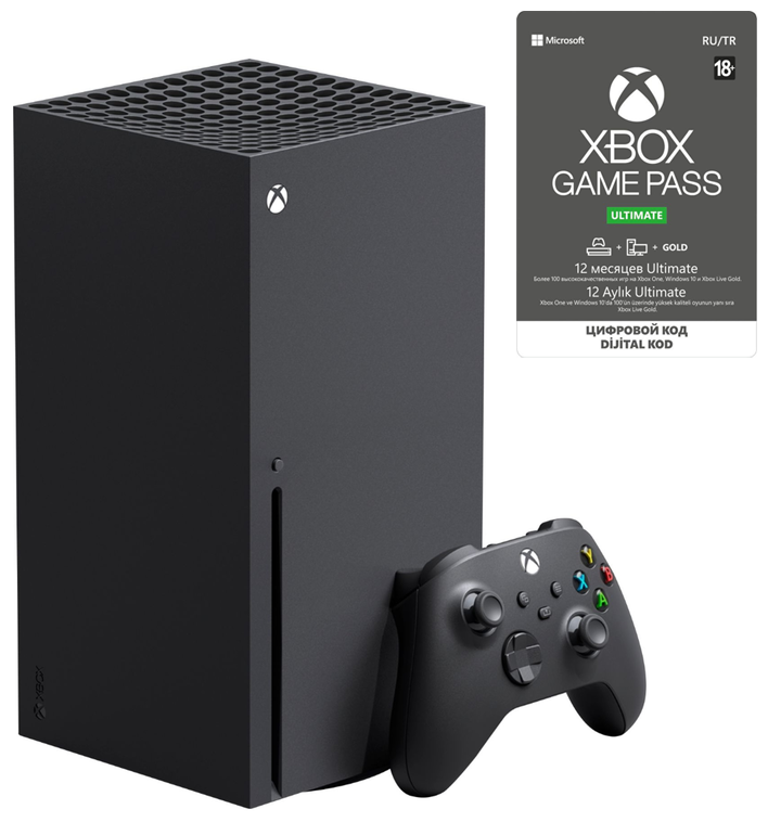 фото Игровая приставка microsoft xbox series x, game pass ultimate 12 месяцев