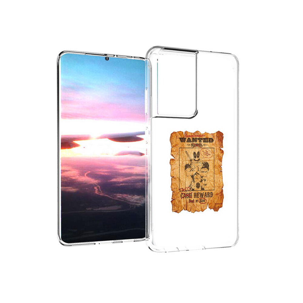 

Чехол MyPads Tocco для Samsung Galaxy S21 Ultra дедпул (PT157307.497.317), Прозрачный, Tocco