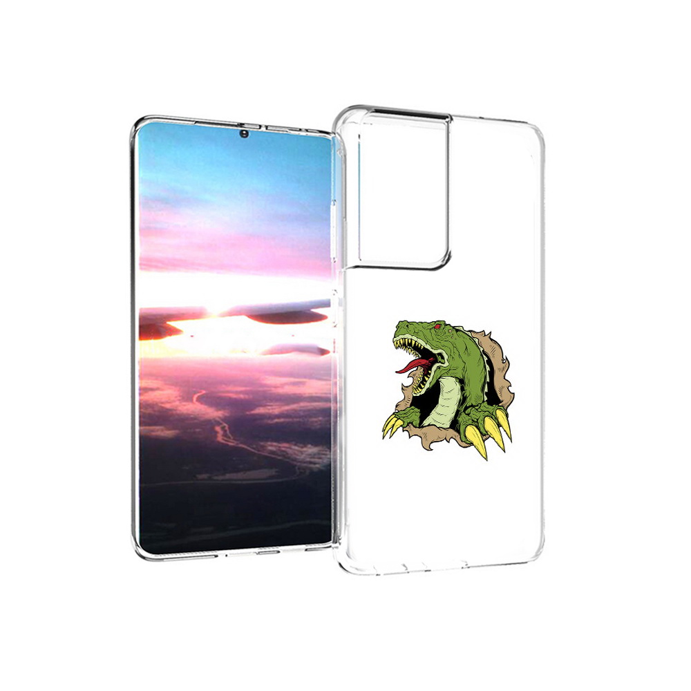 

Чехол MyPads Tocco для Samsung Galaxy S21 Ultra годзила (PT157307.497.290), Прозрачный, Tocco