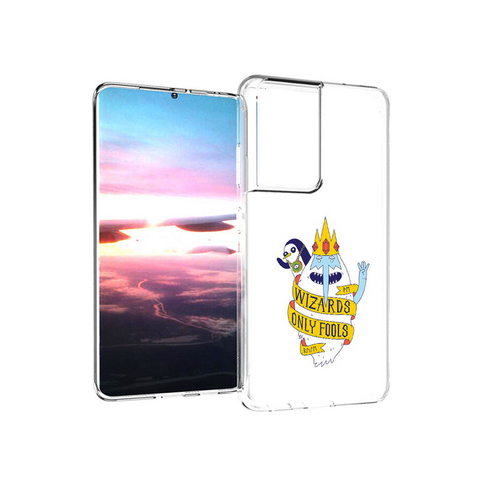 

Чехол MyPads Tocco для Samsung Galaxy S21 Ultra время приключений снежный король, Прозрачный, Tocco