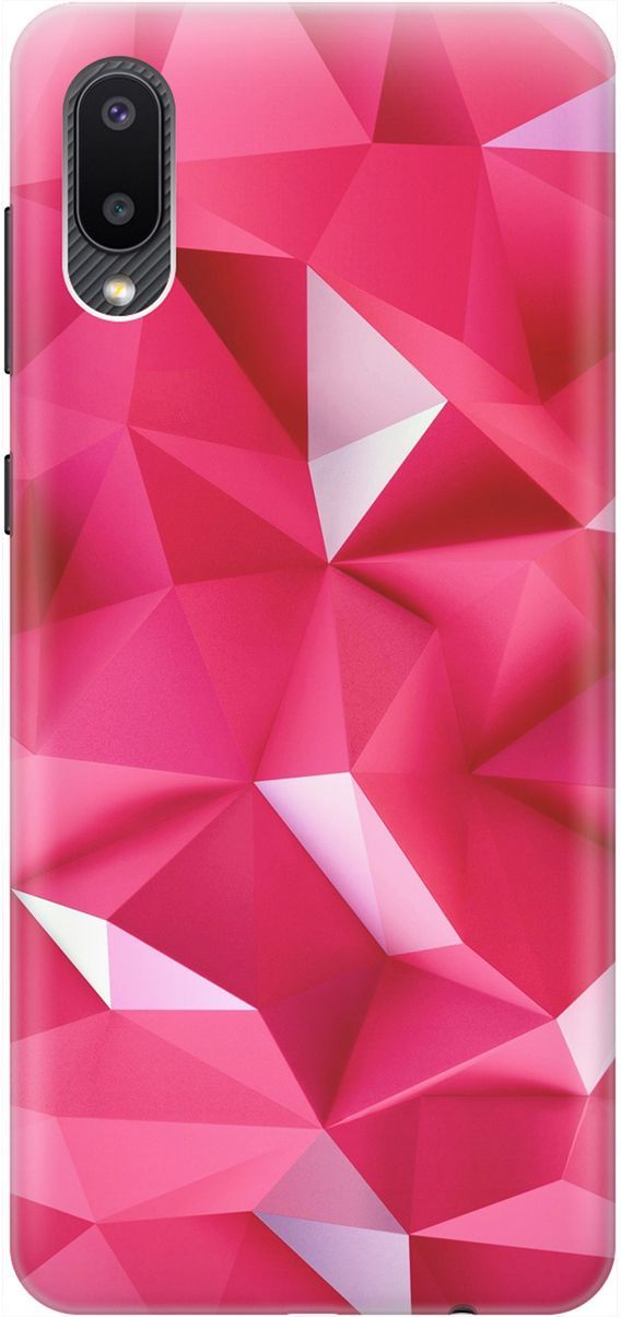 

Силиконовый чехол на Samsung Galaxy A02 "Малиновые ромбы", Красный;розовый, 1962