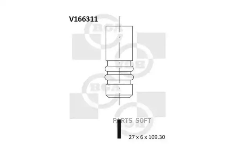 

Bga V166311 Клапан Выпускной BGA V166311