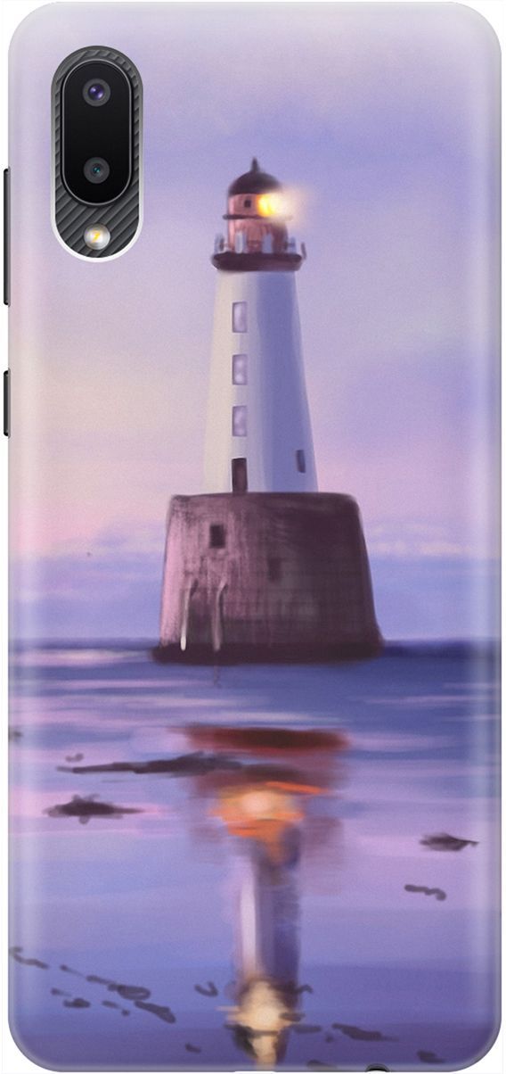 

Силиконовый чехол на Samsung Galaxy A02 "Маяк", Синий;фиолетовый, 1962