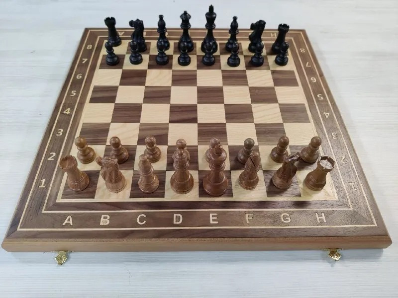 Шахматы Lavochkashop Индийский стаунтон орех 50 см с утяжеленными фигурами urswg1