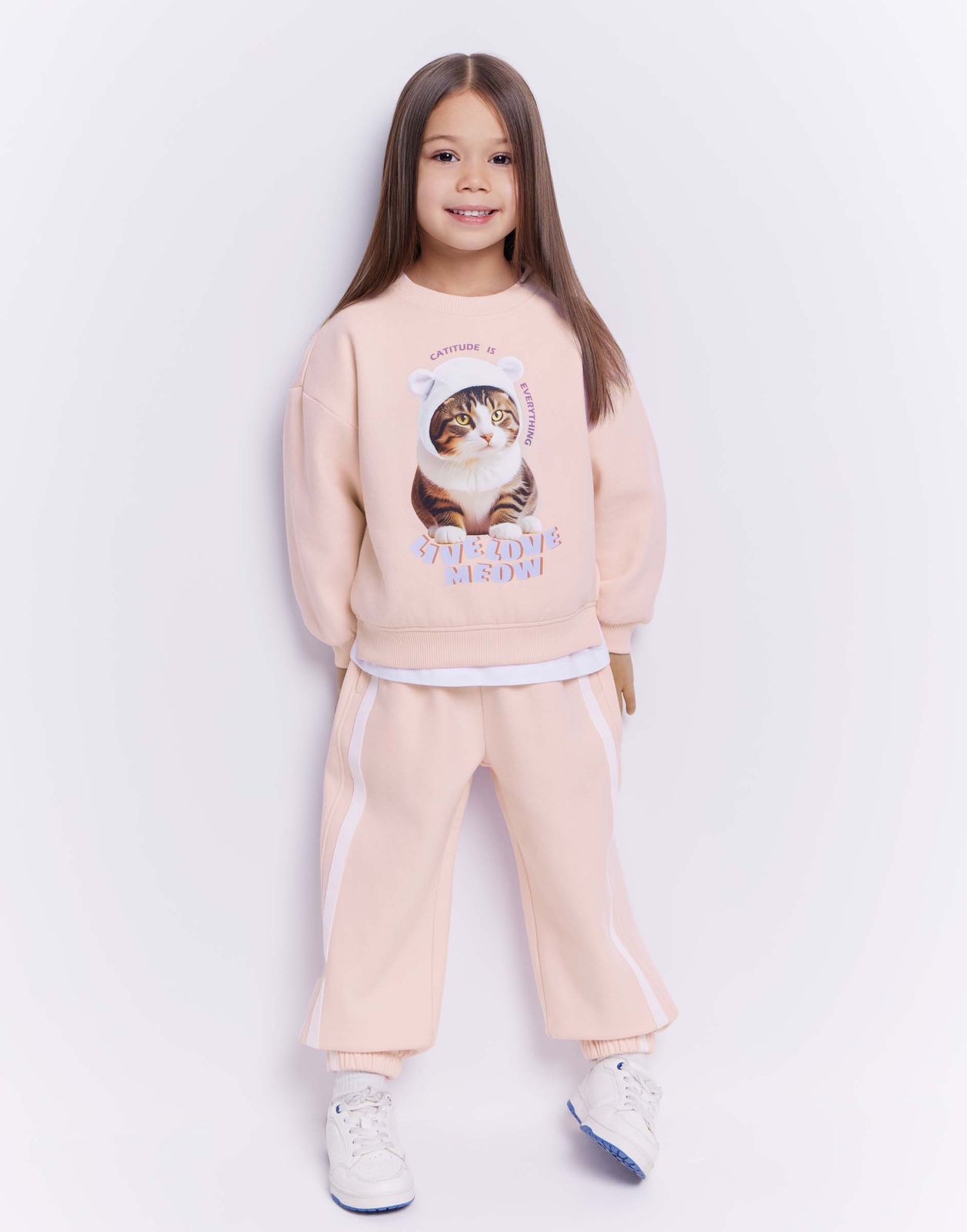 

Спортивные брюки для девочки Gloria Jeans GAC023642 розовый 4-6л/116, GAC023642
