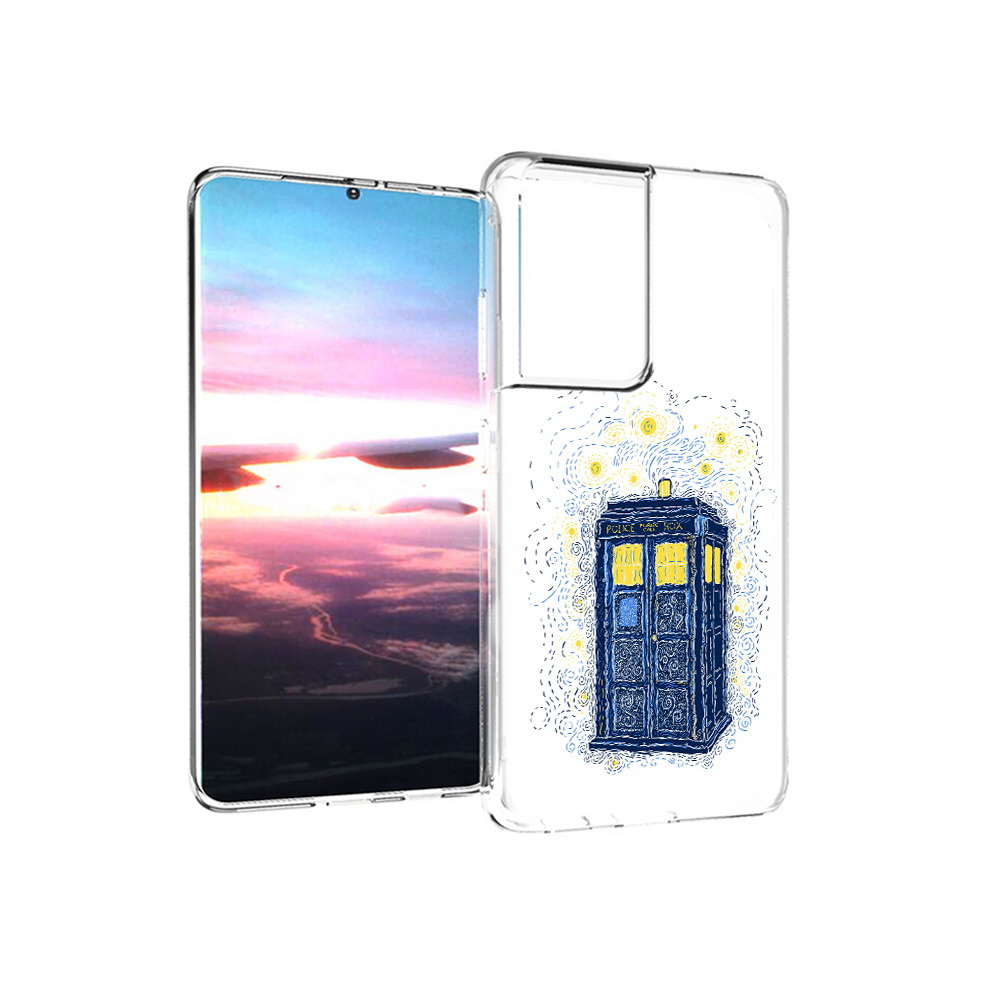

Чехол MyPads Tocco для Samsung Galaxy S21 Ultra будка рисунок (PT157307.497.249), Прозрачный, Tocco