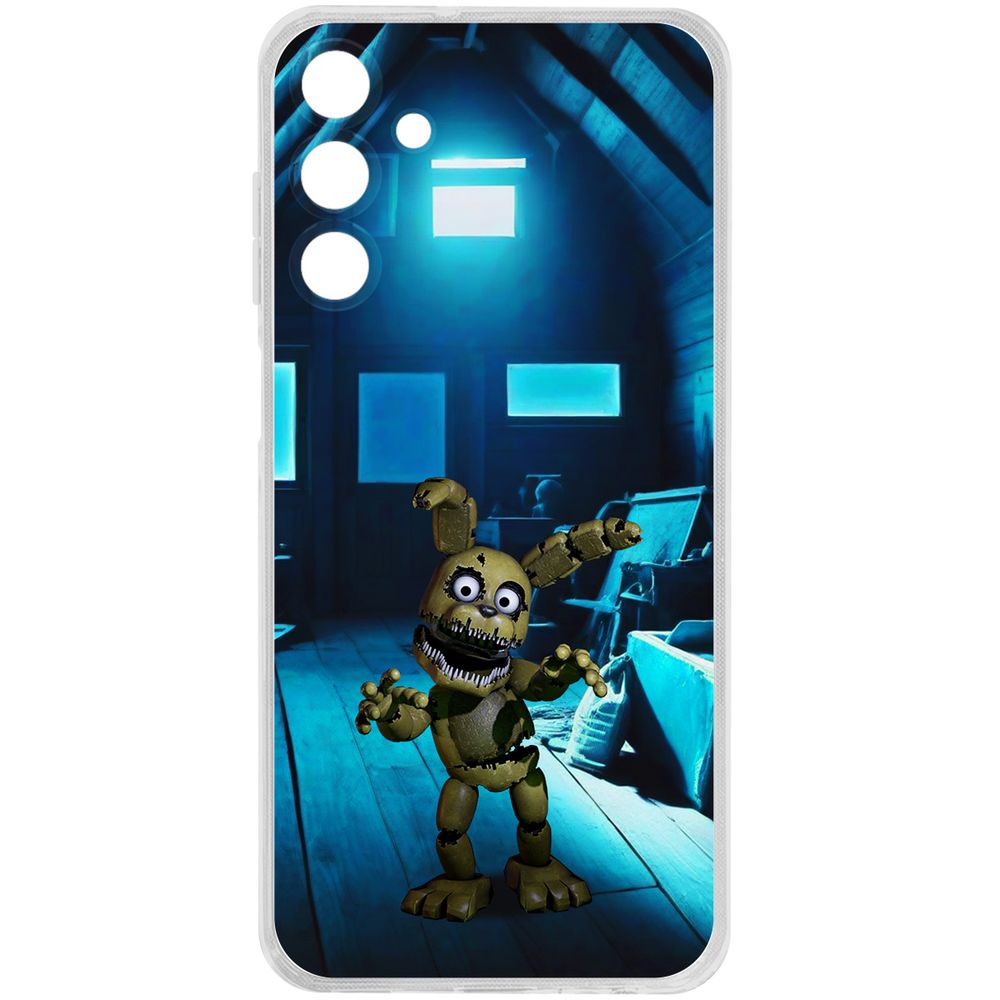 

Чехол-накладка Krutoff Clear Case ФНАФ - Плюштрап для Samsung Galaxy M15, Прозрачный