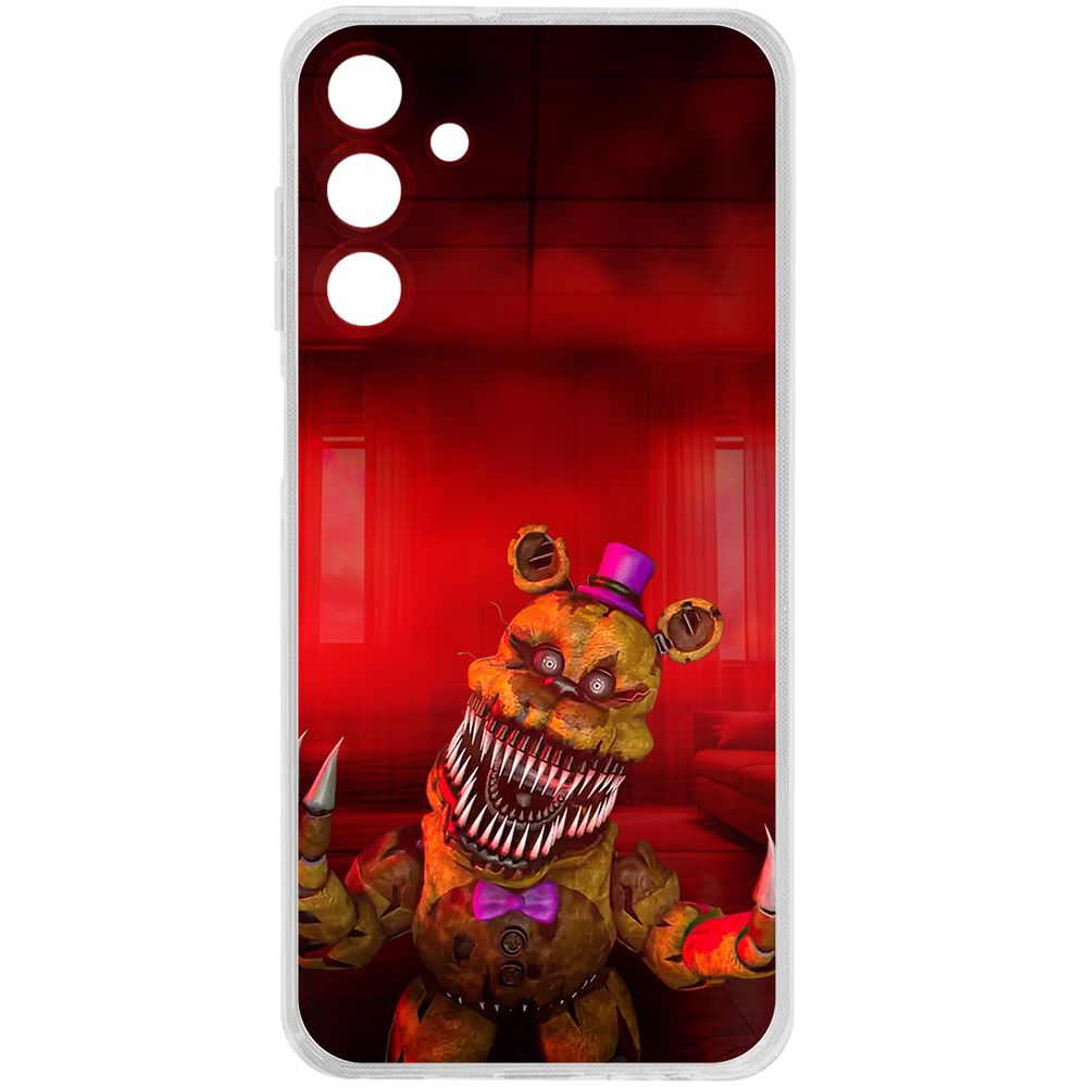 

Чехол-накладка Krutoff Clear Case ФНАФ - Фредди атакует для Samsung Galaxy M15, Прозрачный