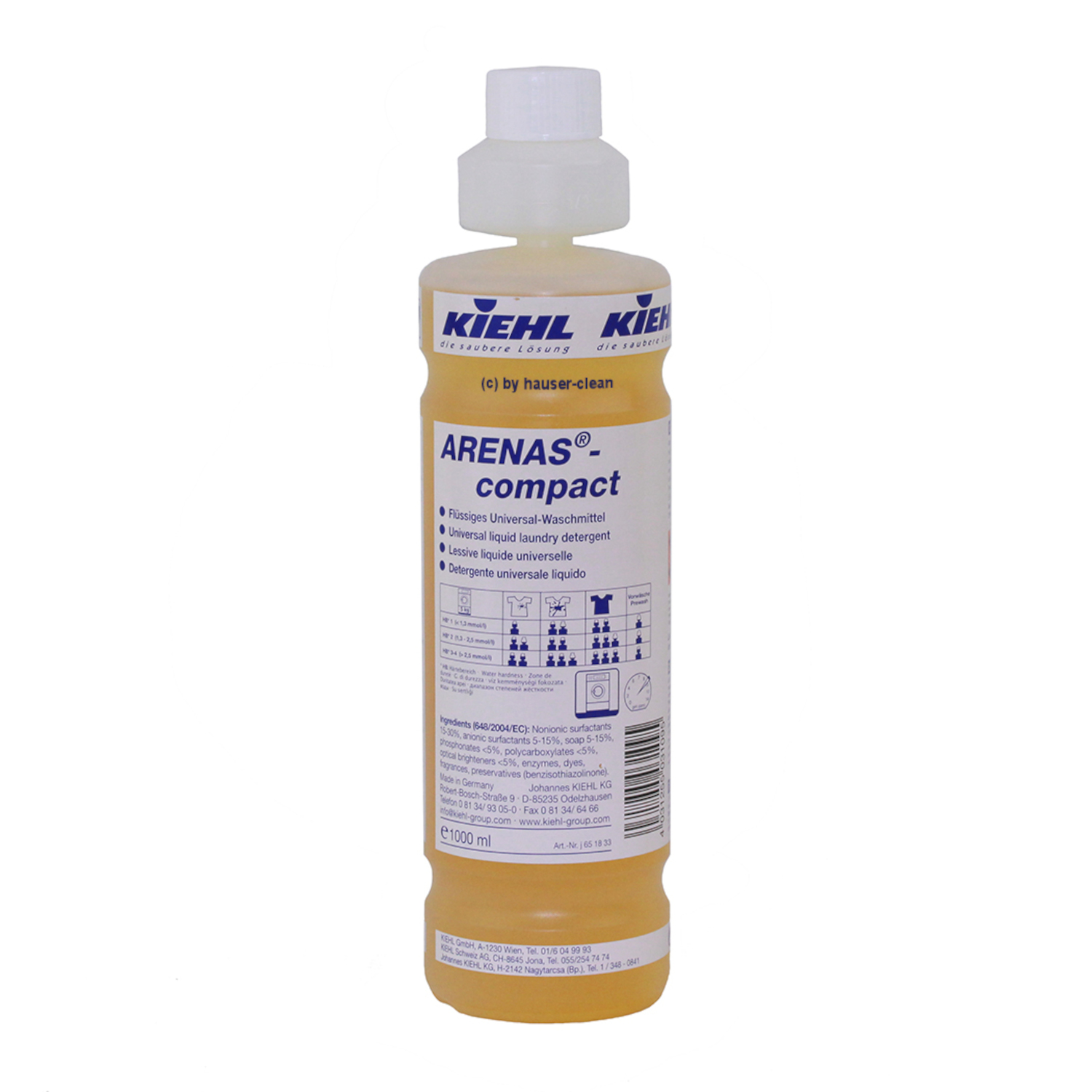 Универсальное жидкое для стирки белья Kiehl ARENAS-compact 1л