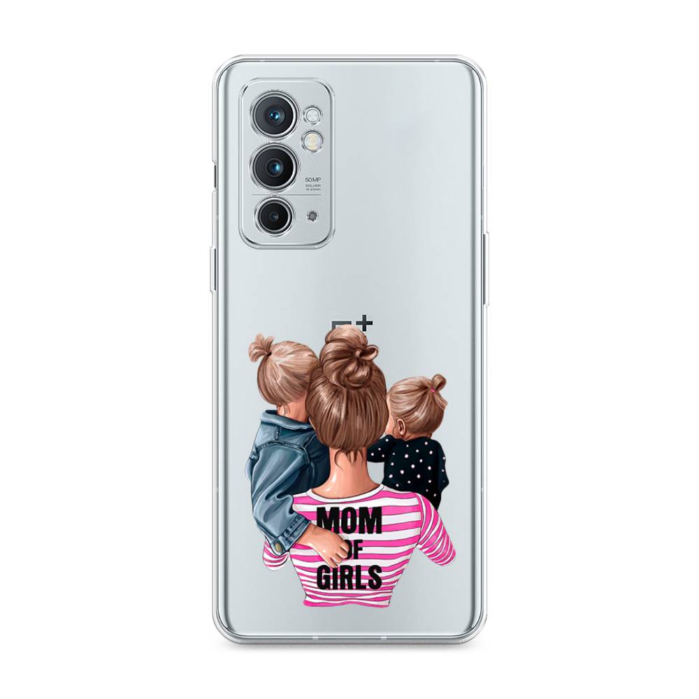 

Чехол Awog на OnePlus 9RT / ВанПлас 9RT "Mom of Girls", Синий;розовый;черный, 152050-6