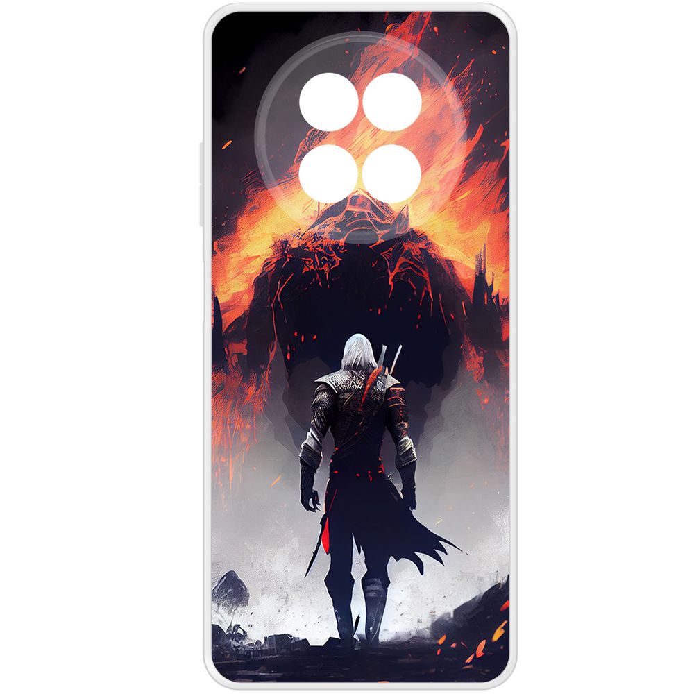 

Чехол-накладка Krutoff Clear Case Ведьмак. Геральт для Realme 13+ 5G, Прозрачный