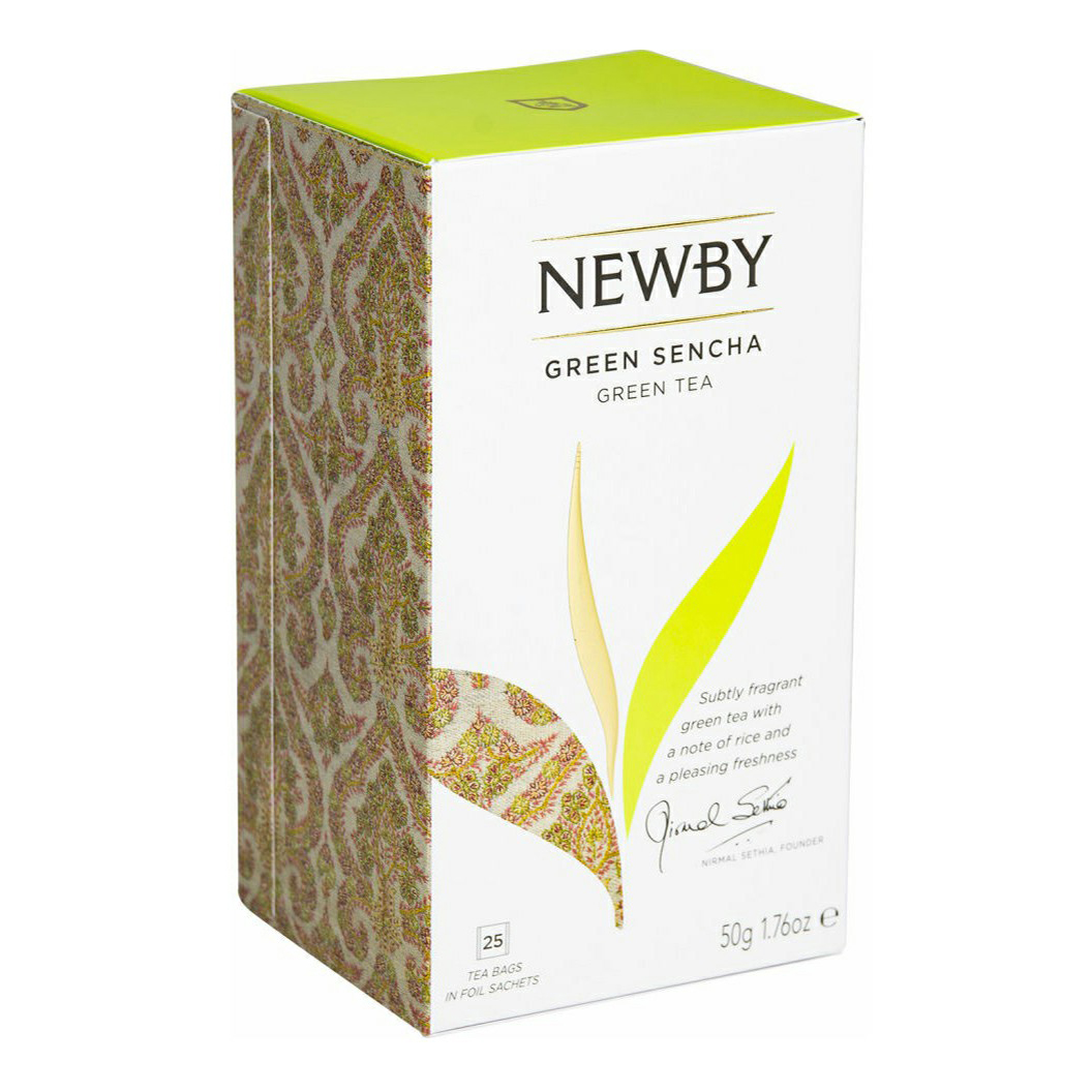 Чай Newby Green Sencha зеленый 25 пакетиков, 443310