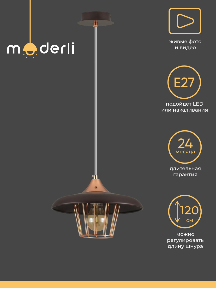 

Подвесной светильник Moderli Alisa V2840-1P