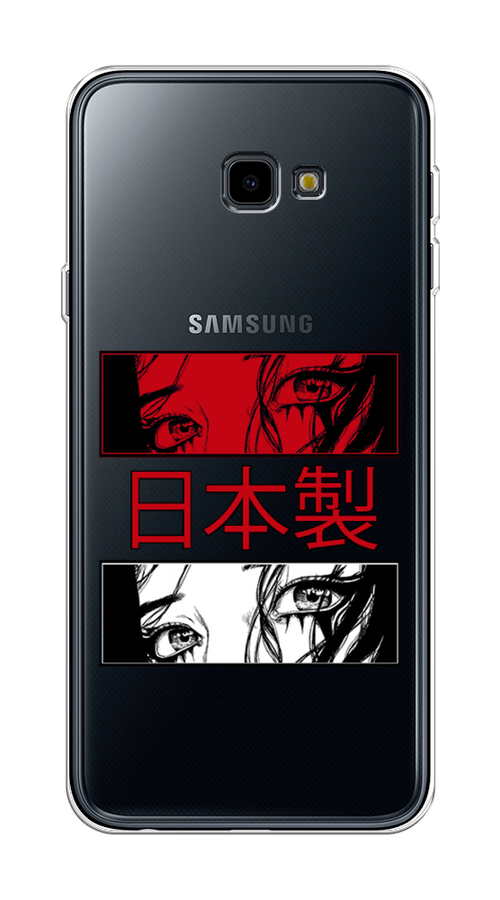 

Чехол на Samsung Galaxy J4 Plus 2018 "Аниме глаза манга", Красный;белый;черный, 26850-4