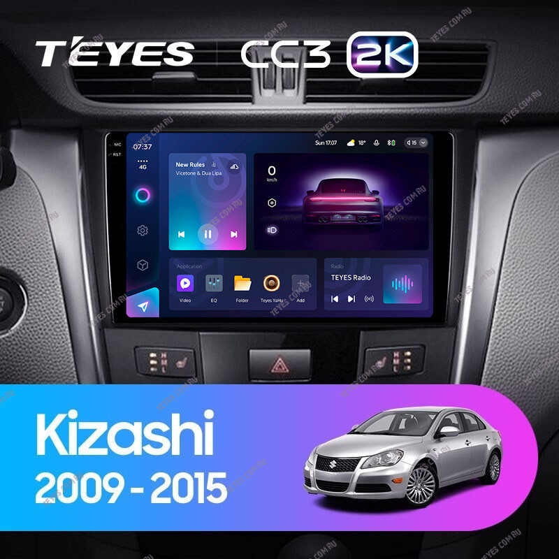 Штатная магнитола Teyes CC3 2K 432 Suzuki Kizashi 2009-2015 4324000₽