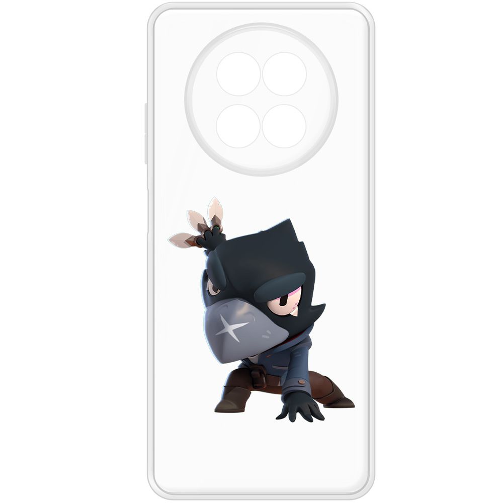 

Чехол-накладка Krutoff Clear Case Brawl Stars-Ворон для Realme 13+ 5G, Прозрачный