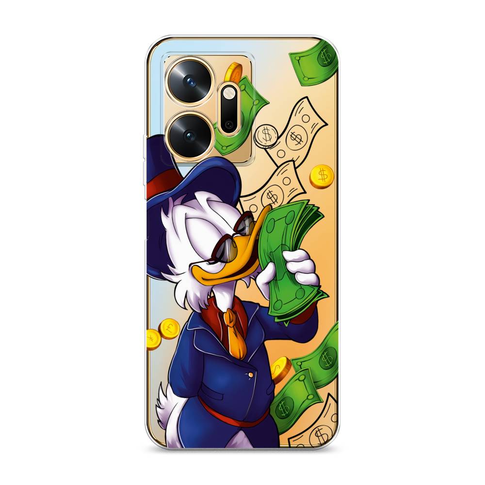 

Чехол на Infinix Zero 20 "Scrooge McDuck with Money", Синий;зеленый;белый, 3102550-6
