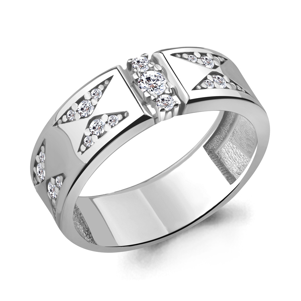 

Кольцо из серебра с фианитом Aquamarine Aquamarine 68631А_925_р р. 17,5, 68631А_925_р