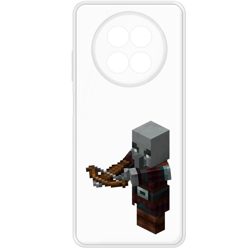 

Чехол-накладка Krutoff Clear Case Minecraft-Разбойник для Realme 13+ 5G, Прозрачный