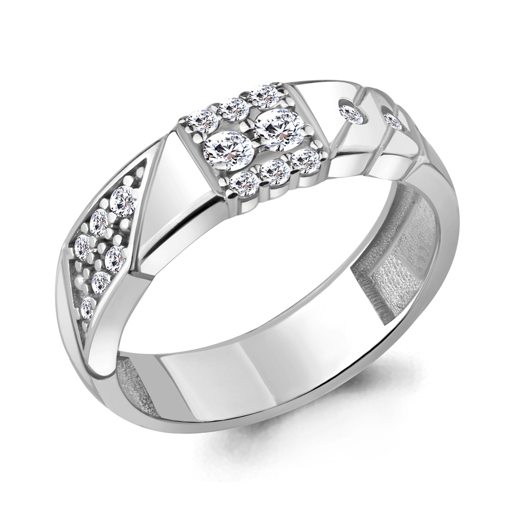 

Кольцо из серебра с фианитом Aquamarine Aquamarine 68628А_925_р р. 19,5, 68628А_925_р